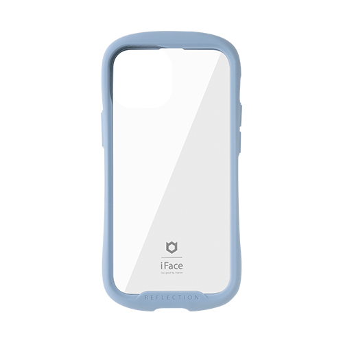 Hamee ハミィ [iPhone 13 mini専用]iFace Reflection強化ガラスクリアケース ペールブルー 41-933084