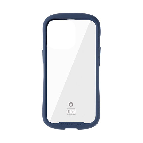 Hamee ハミィ [iPhone 13 Pro専用]iFace Reflection強化ガラスクリアケース ネイビー 41-933183
