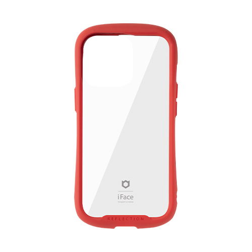Hamee ハミィ [iPhone 13 Pro専用]iFace Reflection強化ガラスクリアケース レッド 41-933190