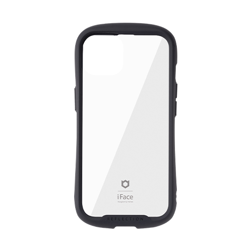 Hamee ハミィ [iPhone 13専用]iFace Reflection強化ガラスクリアケース ブラック 41-933091