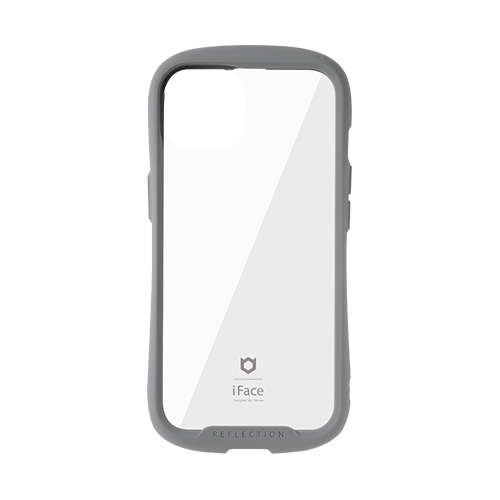 Hamee ハミィ [iPhone 13専用]iFace Reflection強化ガラスクリアケース グレー 41-933107