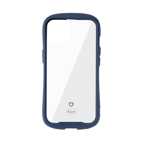 Hamee ハミィ [iPhone 13専用]iFace Reflection強化ガラスクリアケース ネイビー 41-933114