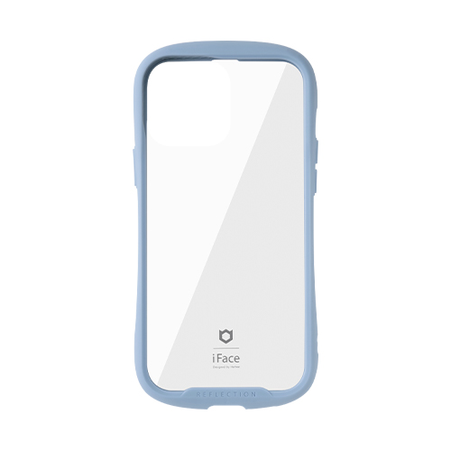 Hamee ハミィ [iPhone 13 Pro Max専用]iFace Reflection強化ガラスクリアケース ペールブルー 41-933299