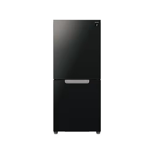 シャープ SHARP 冷蔵庫 152L 両開き 2ドア プラズマクラスター ピュアブラック SJ-GD15P-B