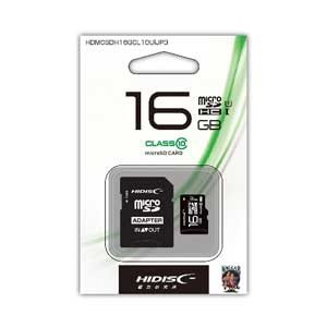 GALAXY HIDISC ハイディスク microSDHCメモリカード 16GB CLASS10 UHS-I HDMCSDH16GCL10UIJP3