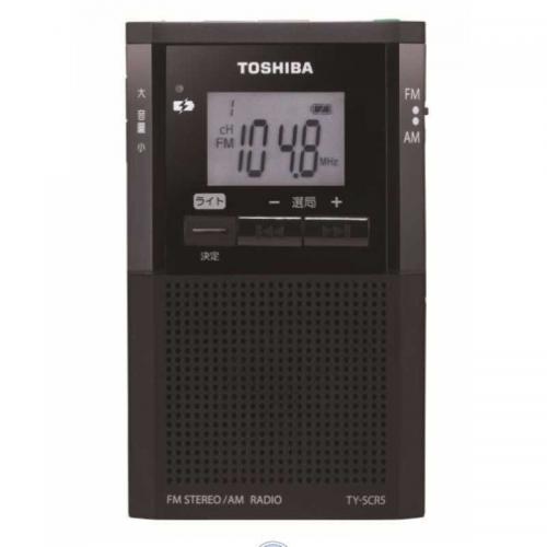 東芝 TOSHIBA 携帯ラジオ ブラック TY-SCR5-K
