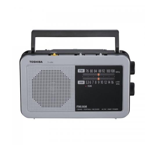 東芝 TOSHIBA LEDライト付きホームラジオ シルバー TY-HR4-S