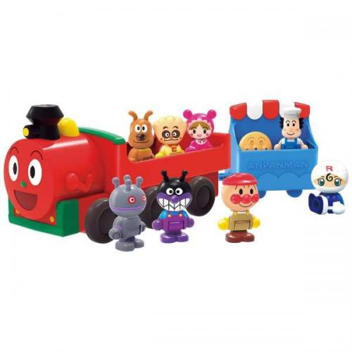 【アウトレット】バンダイ アンパンマンはじめてハウスドールセット SLマンと8人のなかまたち