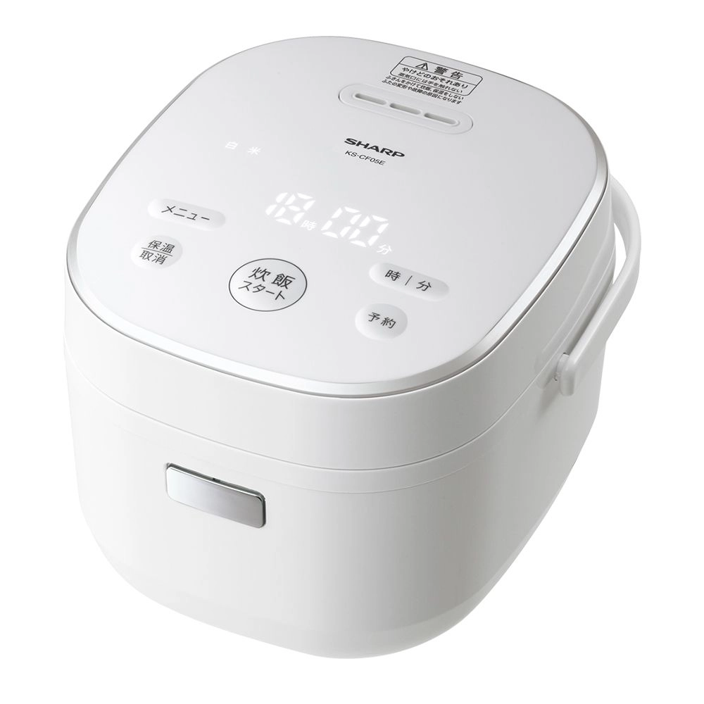 SHARP シャープ マイコン炊飯器 3合 ホワイト KS-CF05E-W