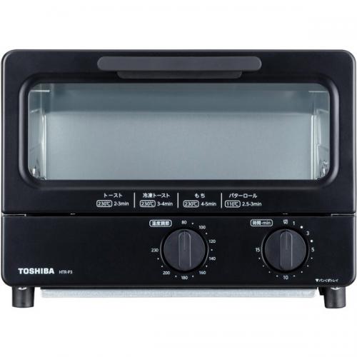 東芝 TOSHIBA オーブントースター ブラック HTR-P3-K
