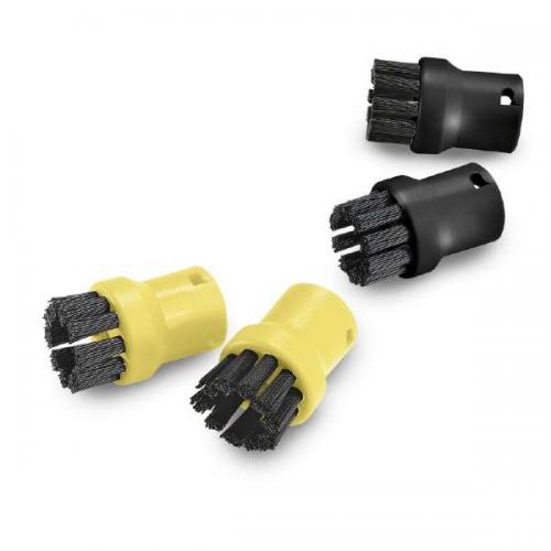 ケルヒャー KARCHER スチームクリーナー用 ブラシ4個組 黒2個 黄2個 2.863-282.0