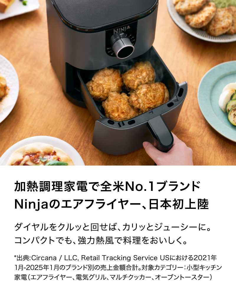 デンキチWeb / ニンジャ NINJA ミニエアフライヤー グレー AF080J