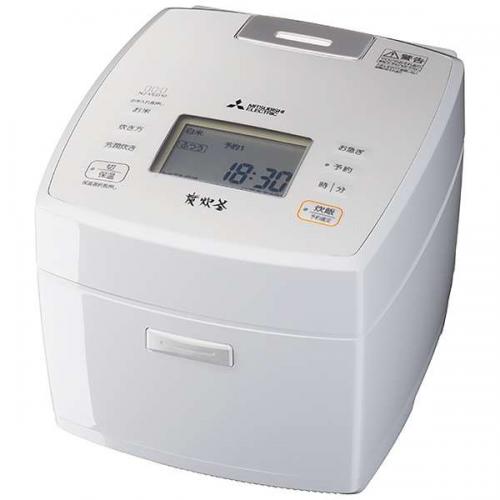 【SALE】三菱電機 MITSUBISHI IHジャー炊飯器 一升炊き 炭炊釜 月白 げっぱく ホワイト系 NJ-VED18-W