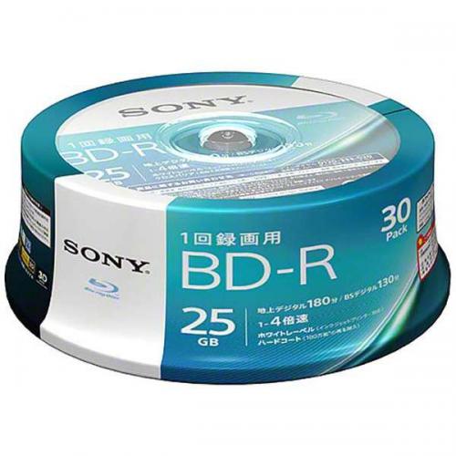 【SALE】SONY 録画用BD-R 片面1層 25GB 4倍速対応 30枚入 30BNR1VJPP4 ソニー