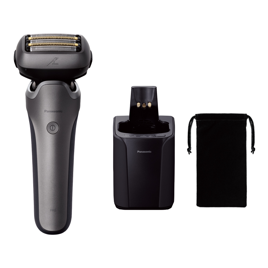 パナソニック Panasonic メンズシェーバー LAMDASH （ラムダッシュ）PRO 5枚刃 トップグレードモデル 全自動洗浄充電器 チタンシルバー ES-L572U-S