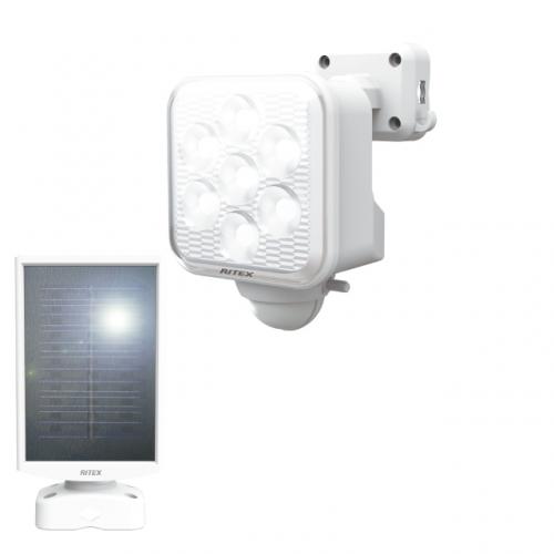 ムサシ RITEX ライテックス 乾電池式 5W×1灯 フリーアーム式LEDソーラーセンサーライト S-110L