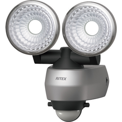 ムサシ LEDセンサーライト 7.5W×2灯 LED-AC315