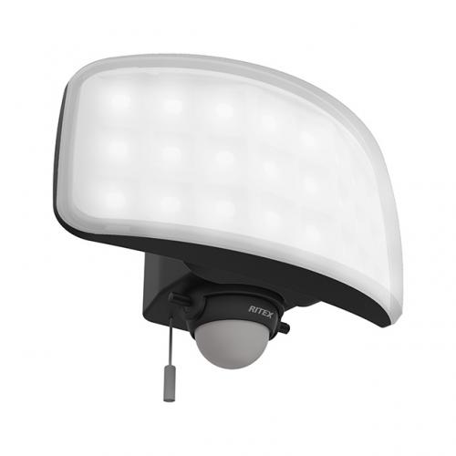 ムサシ LEDセンサーライト 27Wワイド RITEX LED-AC1027