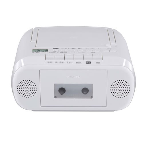 東芝 TOSHIBA ワイドFM対応 CDラジカセ TY-CDM2-W