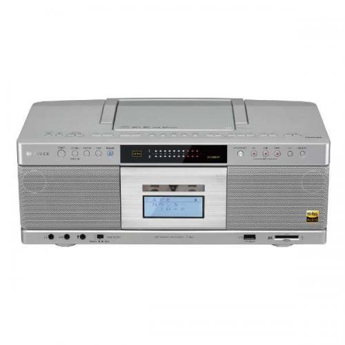 【SALE】東芝 TOSHIBA ハイレゾ Bluetooth対応 SD USB CDラジカセ Aurex オーレックス シルバー TY-AK21-S