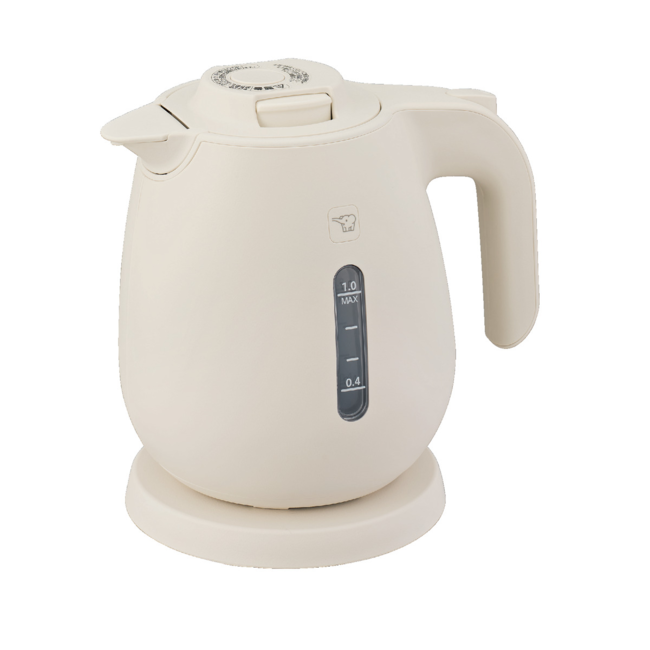 象印マホービン ZOJIRUSHI 電気ケトル 1.0L 蒸気レス構造 転倒湯もれ防止構造 エクリュ CK-JA10-WZ