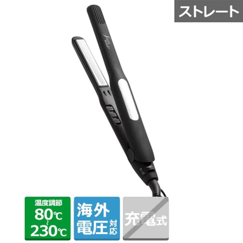 サロンムーン SALONMOON ミラーダブルイオン ストレートヘアアイロン 15mm ブラック SLM108