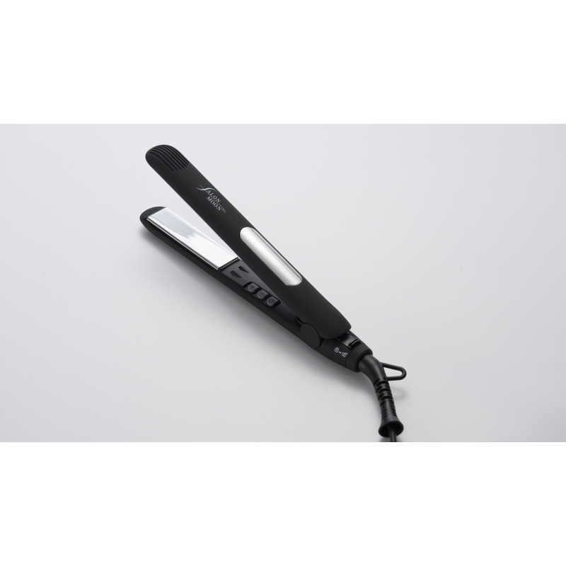 サロンムーン SALONMOON ミラーダブルイオン ミニストレートヘアアイロン 20mm 80℃～230℃ 海外対応 交流(コード)式 ブラック SLM110