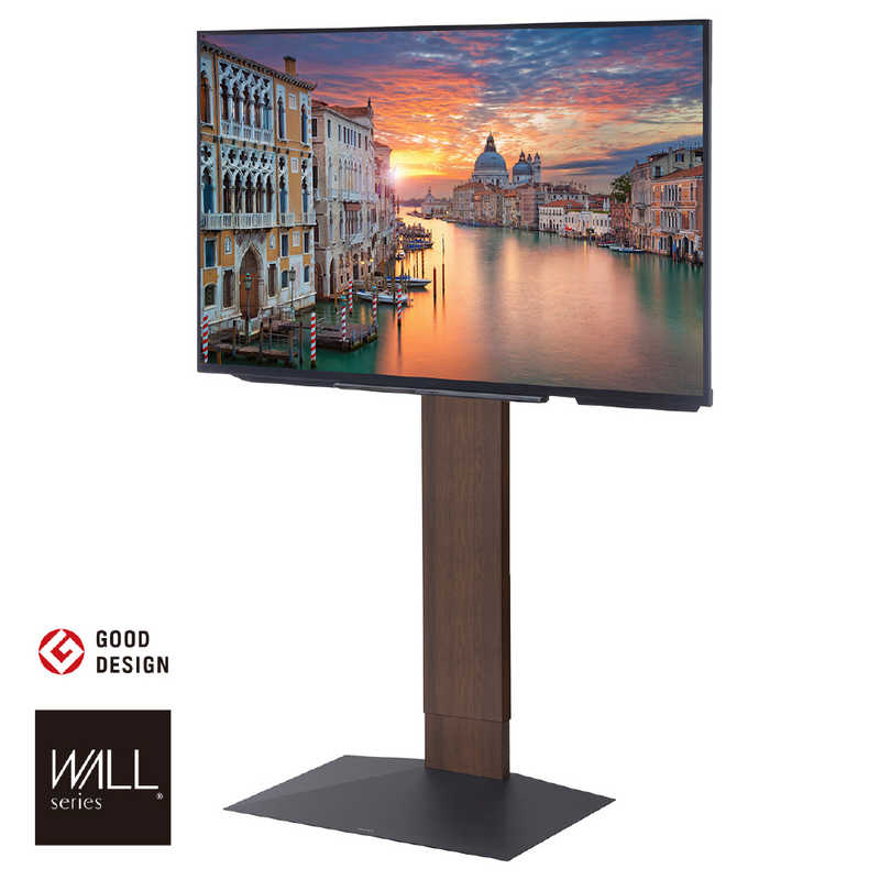ナカムラ 32～80型対応 首振り機能付き WALL TVスタンド V3 SW ハイタイプ ウォールナット WLTVZ6238