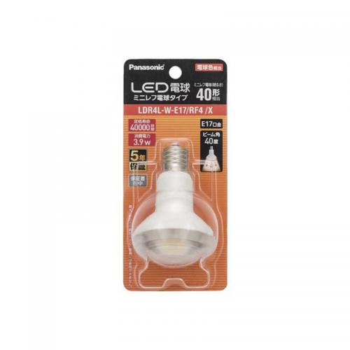 パナソニック Panasonic LED電球 ミニレフ電球タイプ E17 40形相当 電球色 LDR4LWE17RF4X