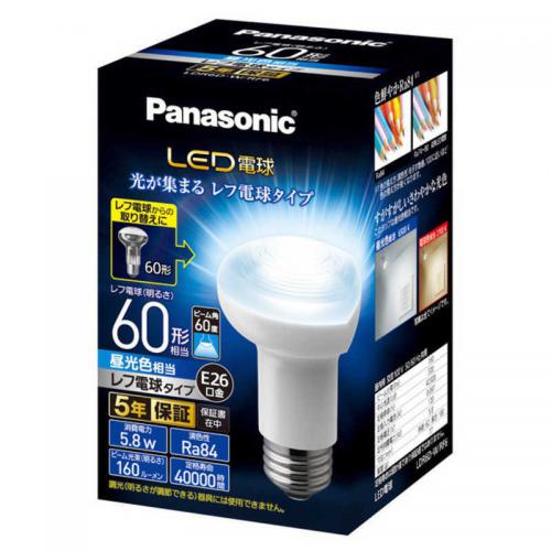 パナソニック Panasonic LED電球レフ電球タイプ E26 60形 昼光色 LDR6DWRF6