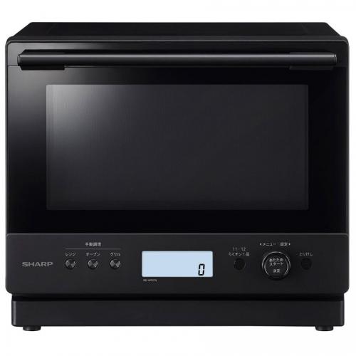 【SALE】シャープ SHARP 過熱水蒸気オーブンレンジ PLAINLY 27L 縦開き ブラック系 RE-WF275-B
