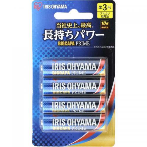 アイリスオーヤマ IRIS OHYAMA アルカリ乾電池 単3形 4本パック BIGCAPA PRIME LR6BP4B