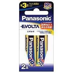 【SALE】Panasonic 乾電池エボルタ単3形2本パック LR6EJ/2BN パナソニック