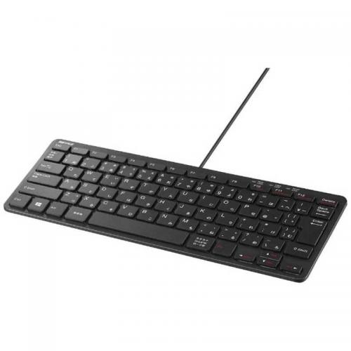 バッファロー BUFFALO USB接続 有線コンパクトキーボード ブラック BSKBU300BK