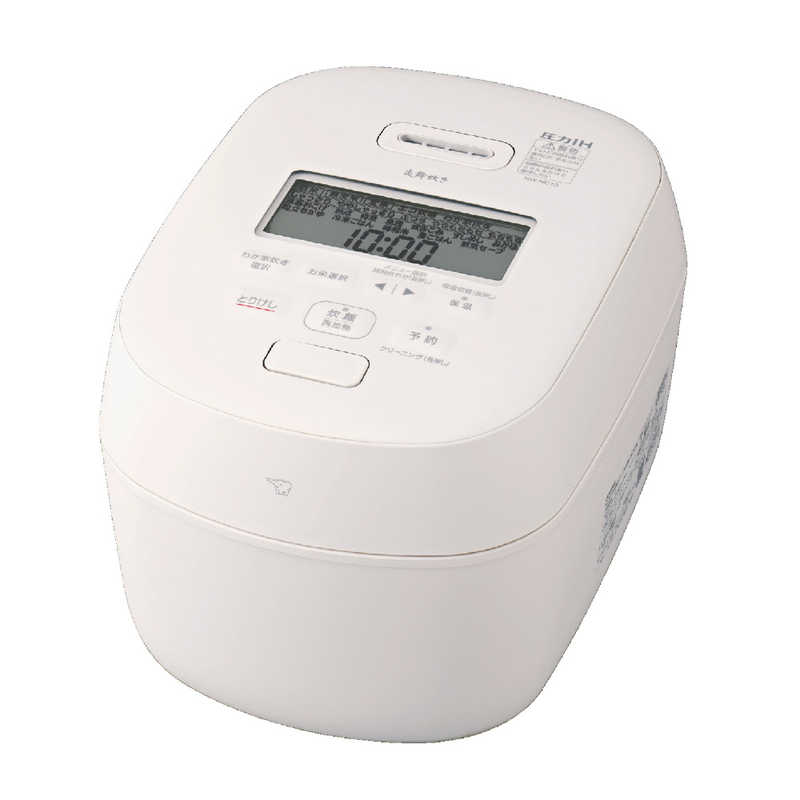 【決算20%オフクーポン対象商品】象印 ZOJIRUSHI 圧力IH炊飯ジャー（5.5合炊き） ホワイト 炎舞炊き（えんぶだき） NW-NC10-WA
