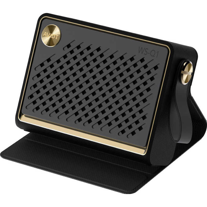 アビオット AVIOT ワイヤレススピーカー ピピーカー Bluetooth対応 IP67防塵防水 ピエール中野モデル ブラック WS-Q1PNK-BK