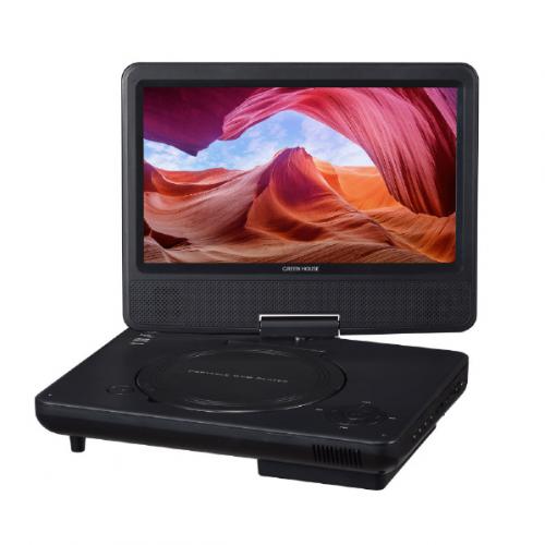 グリーンハウス GREEN HOUSE ポータブルDVDプレーヤー ブラック GH-PDV9R-BK