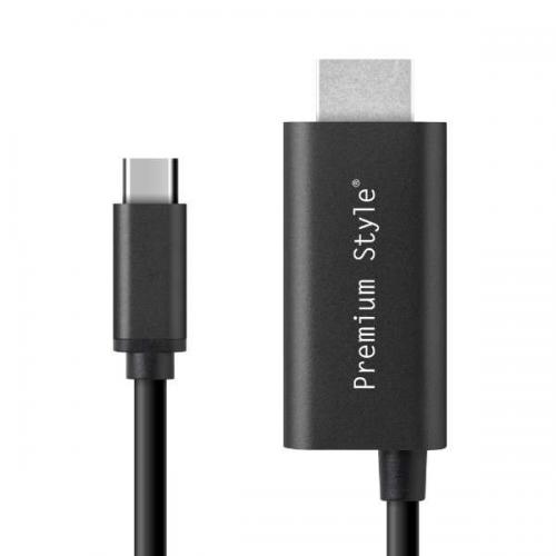 PGA ピージーエー USB TYPE-C HDMIミラーリングケーブル 3m PG-SUCTV3MBK