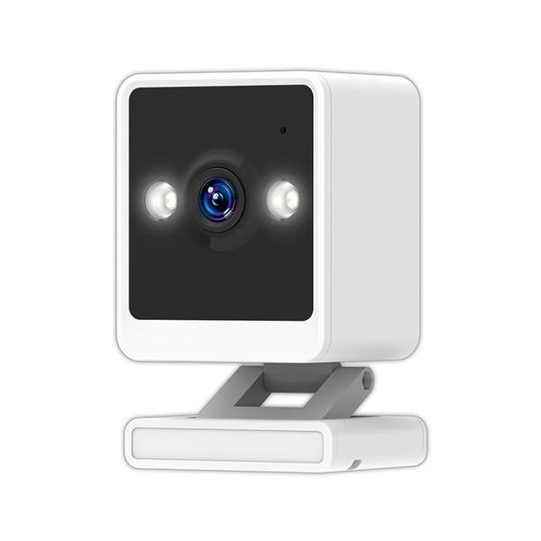 カシムラ KASHIMURA スマートカメラ 防犯カメラ 屋内用 400万画素 AI人体識別 高輝度LED マグネット取付 Wi-Fi ホワイト KJ-209
