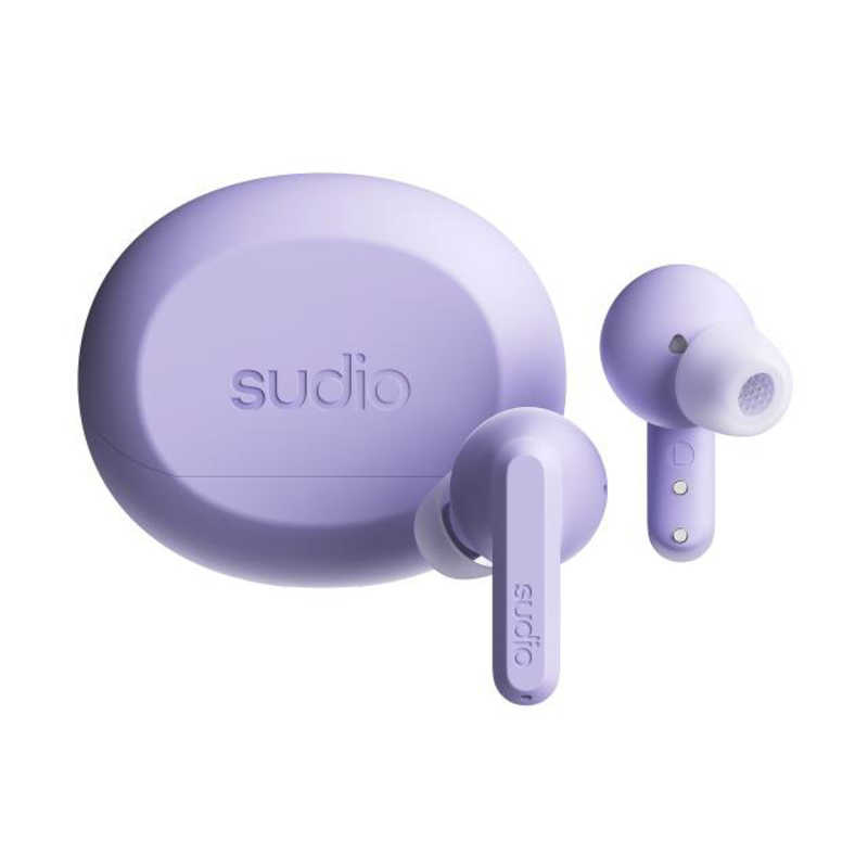 スーディオ SUDIO A3 Pro ワイヤレスイヤホン アクティブノイズキャンセリング ソフトパープル SD-2805