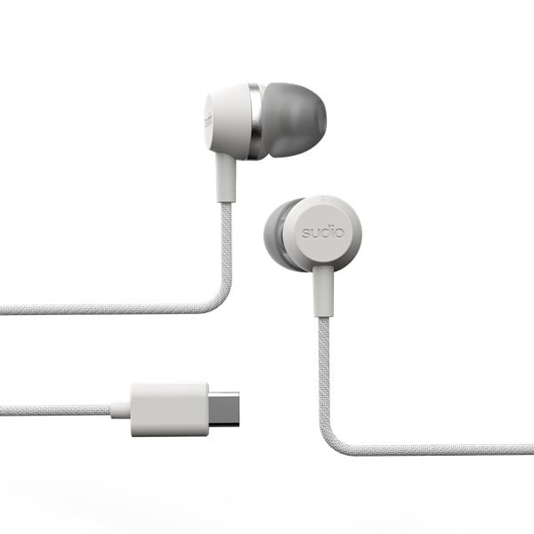 スーディオ SUDIO V3 Pro 有線イヤホン USB Type-C  チョークホワイト SD-3652