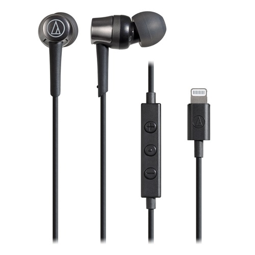 オーディオテクニカ audio-technica Lightning用イヤホン ブラック ATH-CKD3LI-BK
