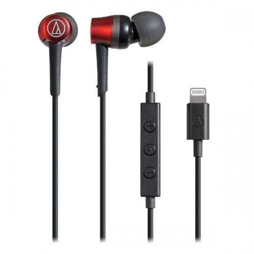 オーディオテクニカ audio-technica Lightning用イヤホン レッド ATH-CKD3LI-RD