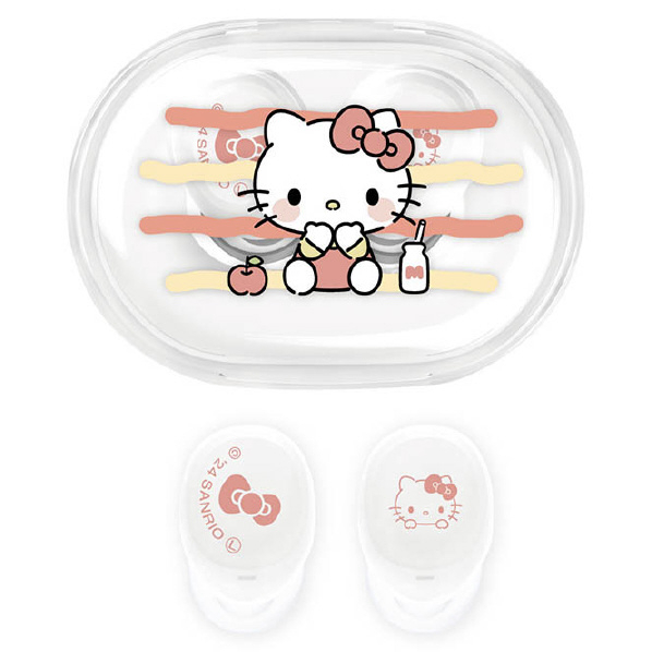 グルマンディーズ gourmandise 完全ワイヤレスイヤホン サンリオキャラクターズ ハローキティ カナル型 Bluetooth対応 SANG-458KT