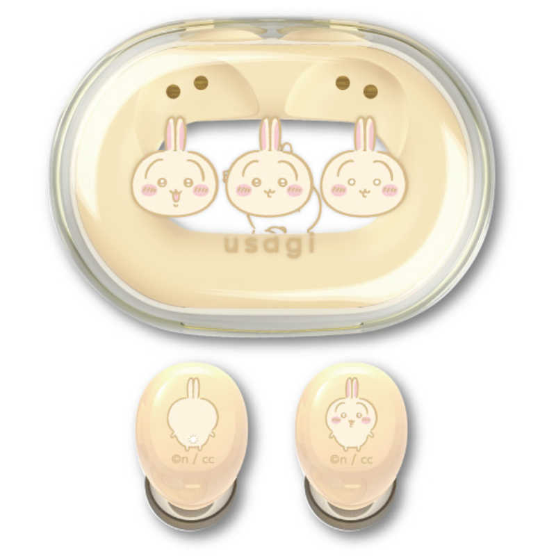 グルマンディーズ gourmandise 完全ワイヤレスイヤホン ちいかわ うさぎ カナル型 Bluetooth対応 CK-64C