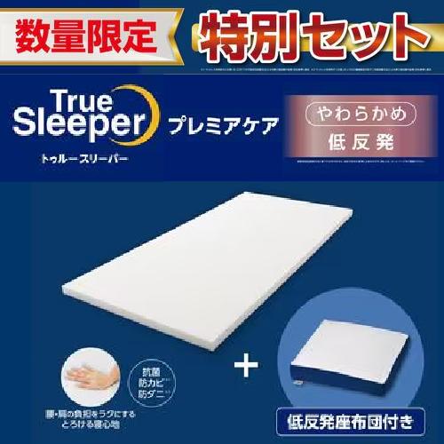 トゥルースリーパー TrueSleePer プレミアケア+低反発座布団セットWS シングル WSTRCSZA