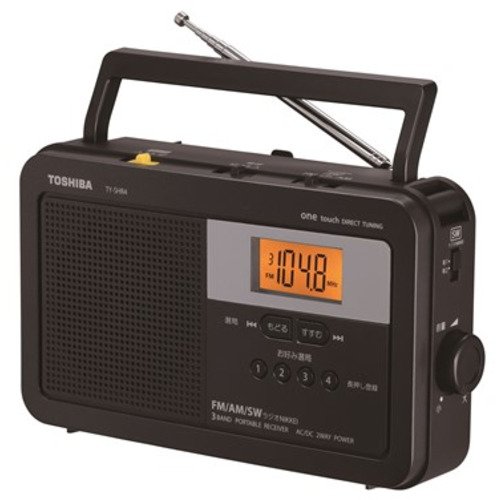 東芝 TOSHIBA FM/AMラジオ ブラックTY-SHR4-KM