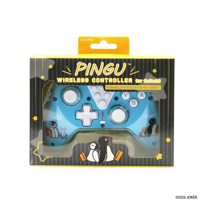 アローン ゲーム用ワイヤレスコントローラー ピングー ALGNS2WCPGN