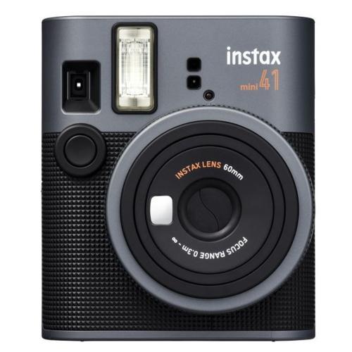 富士フイルム アナログインスタントカメラ チェキ instax mini 41 ブラック×ダークシルバー INSMINI41