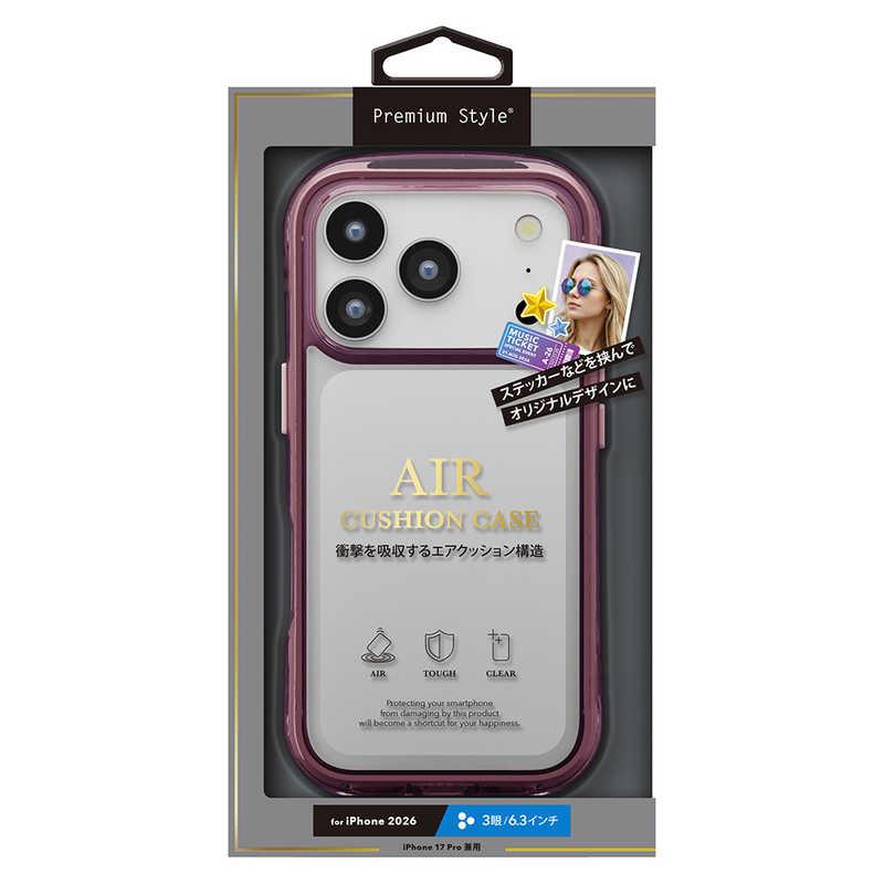 PGA iPhone 18 Pro ケース エアクッションケース Premium Style レッド PG-26BAR03RD